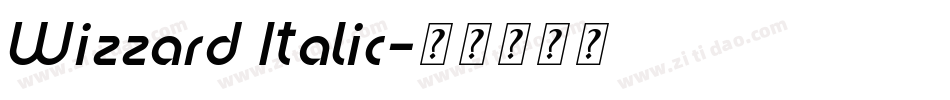 Wizzard Italic字体转换